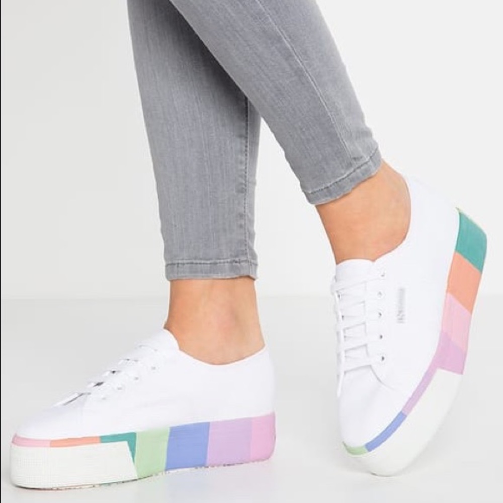 Superga Pastel Platform Sneakers